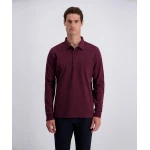 Pierre Cardin Polo Lange Mouw | Bordeaux | www.pietkoopmans.nl