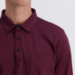 Pierre Cardin Polo Lange Mouw | Bordeaux | www.pietkoopmans.nl