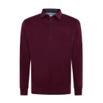 Pierre Cardin Polo Lange Mouw | Bordeaux | www.pietkoopmans.nl