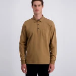 Pierre Cardin Polo Lange Mouw | Camel | www.pietkoopmans.nl
