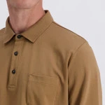 Pierre Cardin Polo Lange Mouw | Camel | www.pietkoopmans.nl