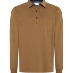 Pierre Cardin Polo Lange Mouw | Camel | www.pietkoopmans.nl