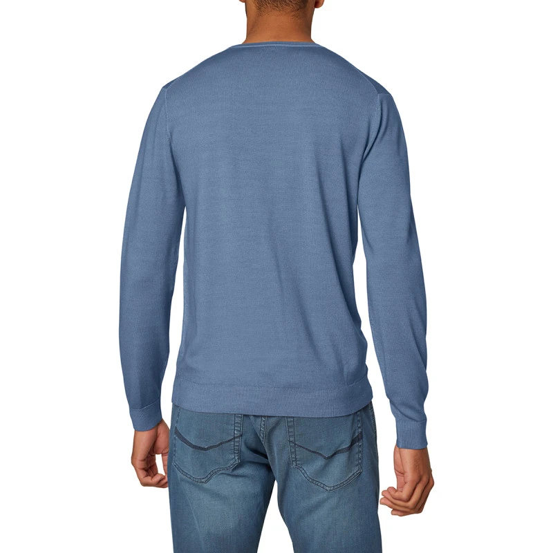 Pierre Cardin Trui Merino Wol | Lichtblauw | www.pietkoopmans.nl