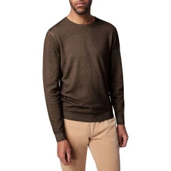 Pierre Cardin Trui Merino Wol | Donkerbruin