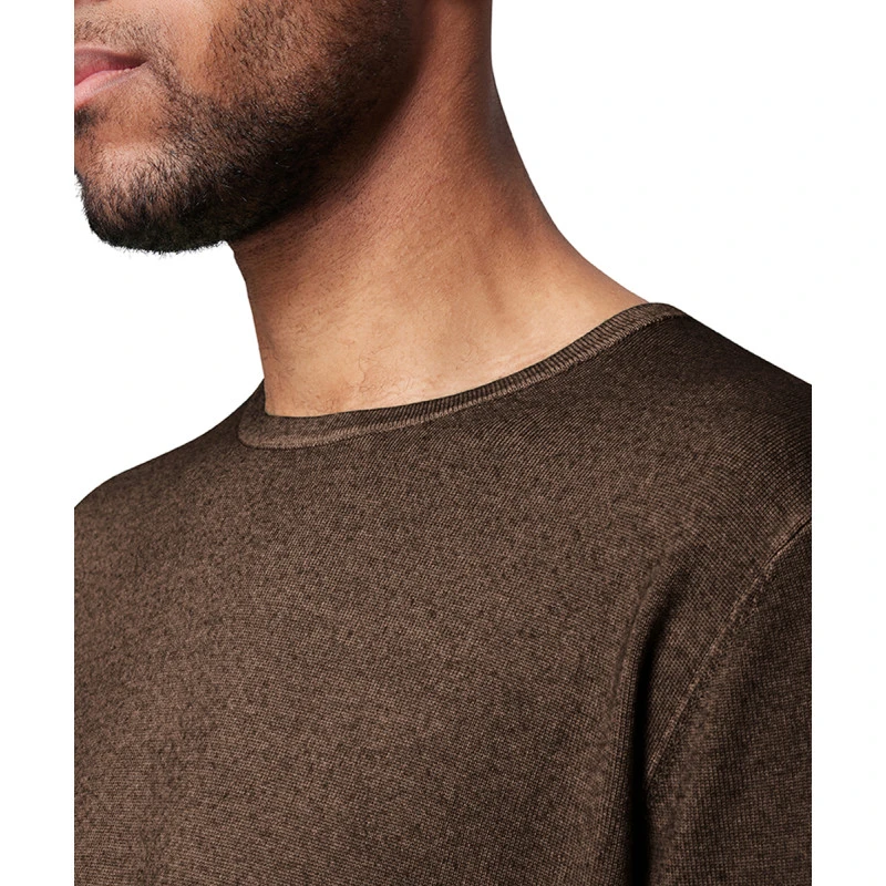 Pierre Cardin Trui Merino Wol | Donkerbruin | www.pietkoopmans.nl