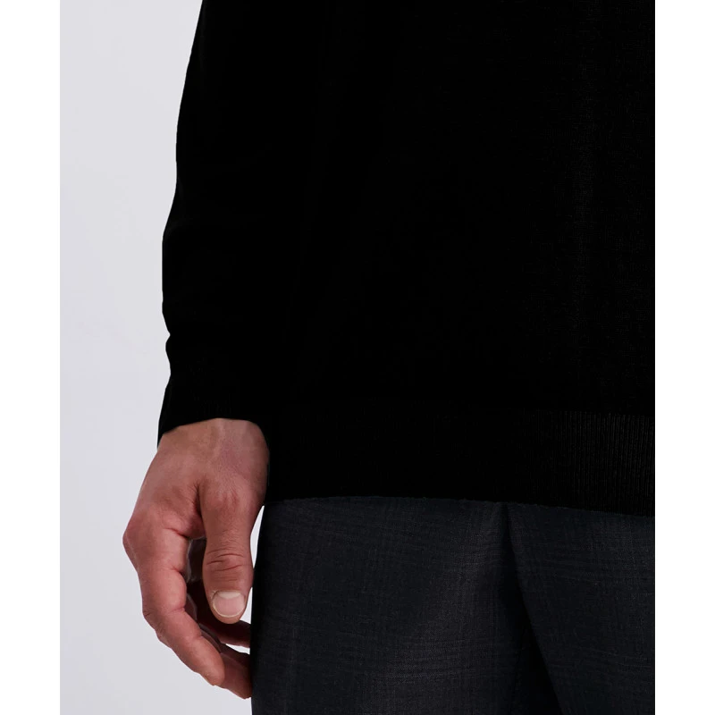 Pierre Cardin Trui Merino Wol | Zwart | www.pietkoopmans.nl