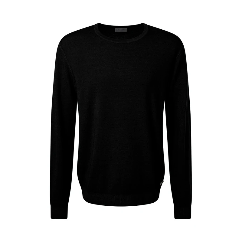 Pierre Cardin Trui Merino Wol | Zwart | www.pietkoopmans.nl