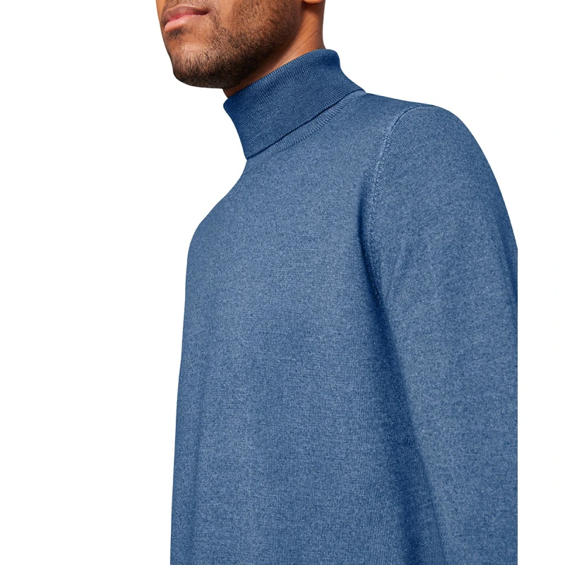 Pierre Cardin Merinowol Heren Col | Lichtblauw