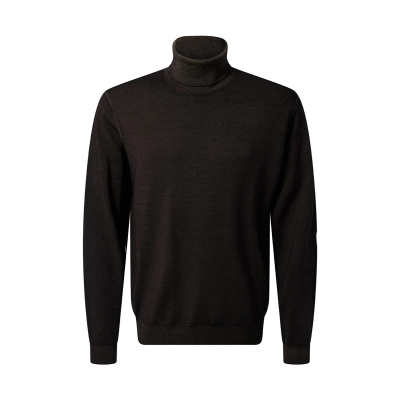 Pierre Cardin Merinowol Coltrui | Donkerbruin | www.pietkoopmans.nl