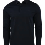Pierre Cardin Polo Lange Mouwen | Donkerblauw | www.pietkoopmans.nl