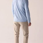 Pierre Cardin Polo Lange Mouwen | Lichtblauw | www.pietkoopmans.nl