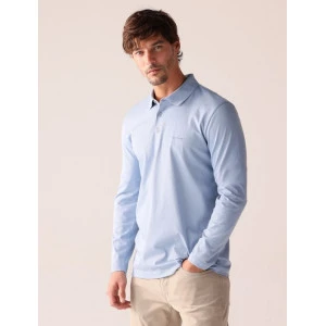 Pierre Cardin Polo Lange Mouwen | Lichtblauw