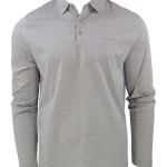 Pierre Cardin Polo Lange Mouwen | Lichtgrijs | www.pietkoopmans.nl