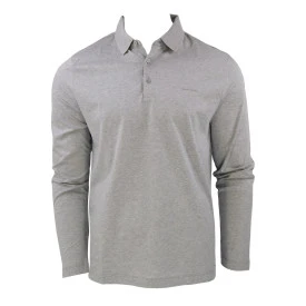 Pierre Cardin Polo Lange Mouwen | Lichtgrijs