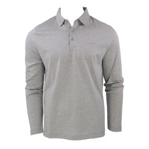 Pierre Cardin Polo Lange Mouwen | Lichtgrijs