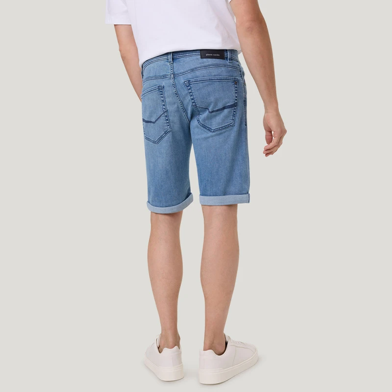 Pierre Cardin Korte Broek | Light Denim | www.pietkoopmans.nl