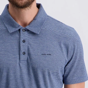 Pierre Cardin Polo Korte Moouew | Blauw Gestreept