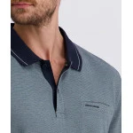 Pierre Cardin Polo Lange Mouwen | Zacht Groen Print | www.pietkoopmans.nl