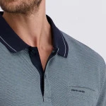 Pierre Cardin Polo Lange Mouwen | Zacht Groen Print | www.pietkoopmans.nl