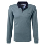 Pierre Cardin Polo Lange Mouwen | Zacht Groen Print | www.pietkoopmans.nl