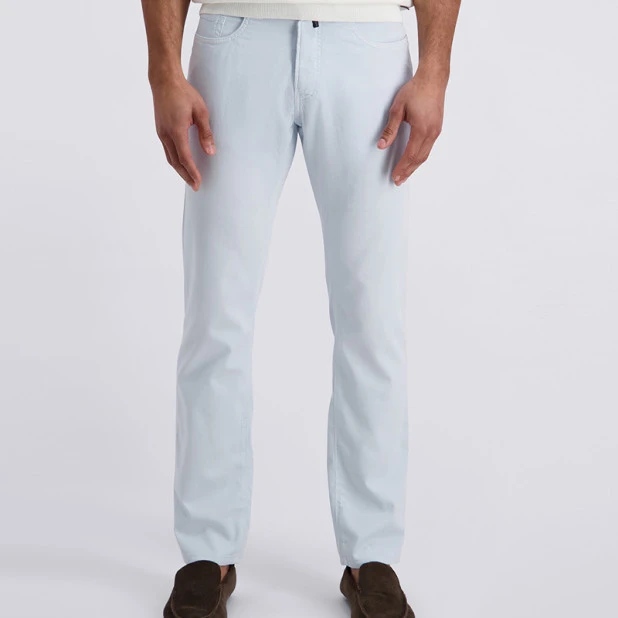 Pierre Cardin Zomer Broek | Lichtblauw | www.pietkoopmans.nl