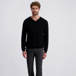 Pierre Cardin Trui Merino Wol | Zwart | www.pietkoopmans.nl