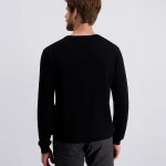 Pierre Cardin Trui Merino Wol | Zwart | www.pietkoopmans.nl