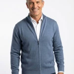 Pierre Cardin Merinowollen Vest | Jeans Blauw | www.pietkoopmans.nl