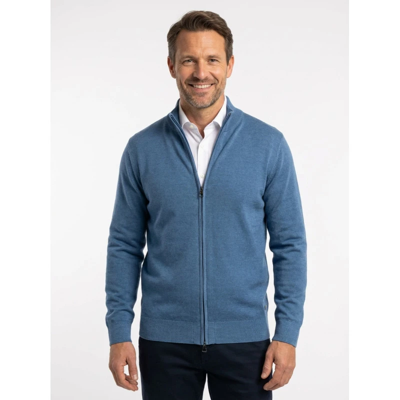 Pierre Cardin Merinowollen Vest | Raf Blauw | www.pietkoopmans.nl