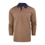 Pierre Cardin Polo Lange Mouwen | Blauw Marine Print | www.pietkoopmans.nl