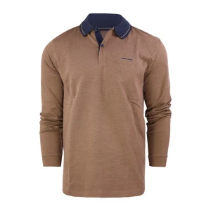 Pierre Cardin Polo Lange Mouwen | Cognac Print