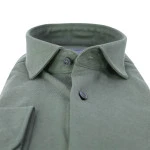 Pierre Cardin Overhemd Stretch | Olijf | www.pietkoopmans.nl