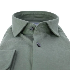 Pierre Cardin Overhemd Stretch | Olijf