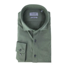 Pierre Cardin Overhemd Stretch | Olijf