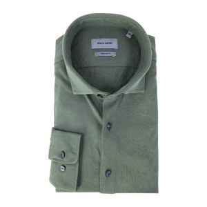 Pierre Cardin Overhemd Stretch | Olijf