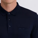 Pierre Cardin Polo Lange Mouwen |Blauwe Streep | www.pietkoopmans.nl