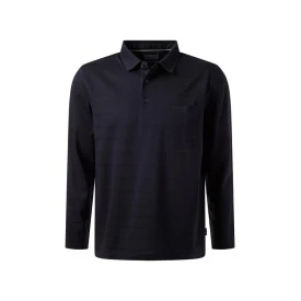 Pierre Cardin Polo Lange Mouwen | Blauwe Streep