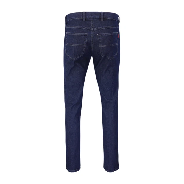 Pitcher 5-pocket Donker Jeans | Lichte Sticksel | www.pietkoopman.nl
