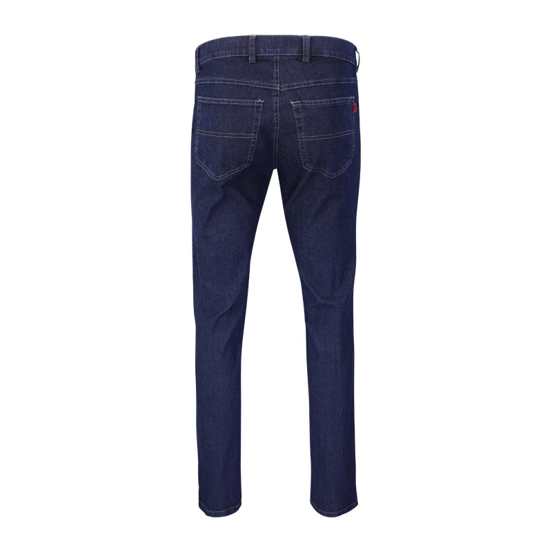 Pitcher 5-pocket Donker Jeans | Lichte Sticksel | www.pietkoopman.nl