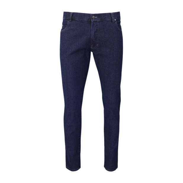 Pitcher 5-pocket Donker Jeans | Lichte Sticksel | www.pietkoopman.nl