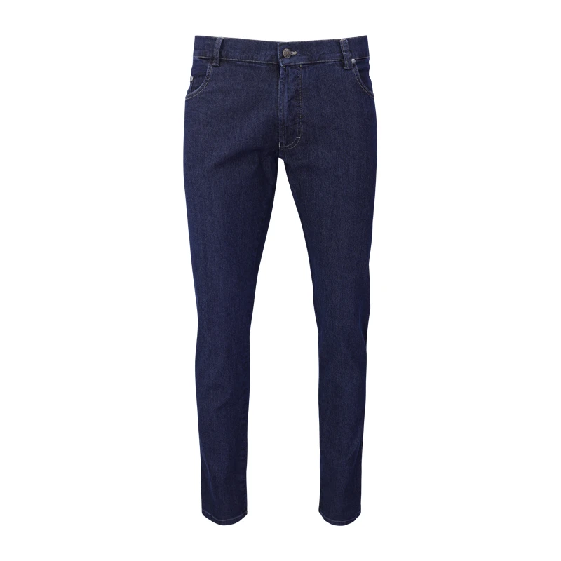 Pitcher 5-pocket Donker Jeans | Lichte Sticksel | www.pietkoopman.nl