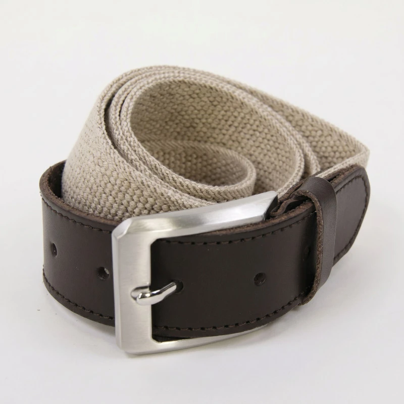 Elastische Riem Leder | Beige | www.pietkoopmans.nl