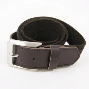 Elastische Riem Leder | Donkerbruin
