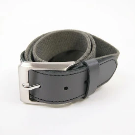 Elastische Riem Leder | Grijs