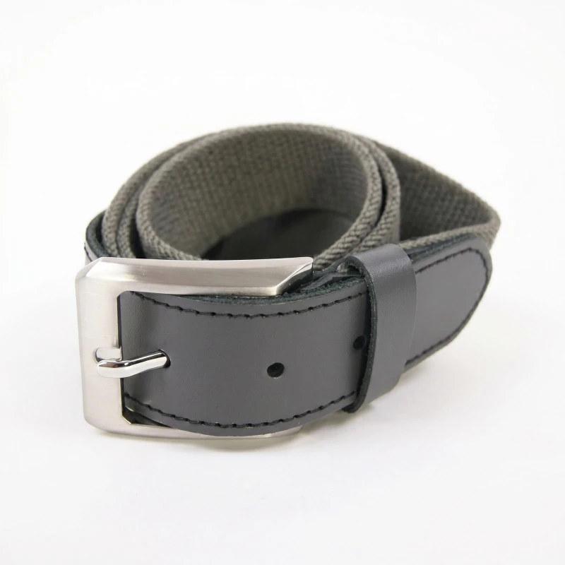 Elastische Riem Leder | Grijs | www.pietkoopmans.nl