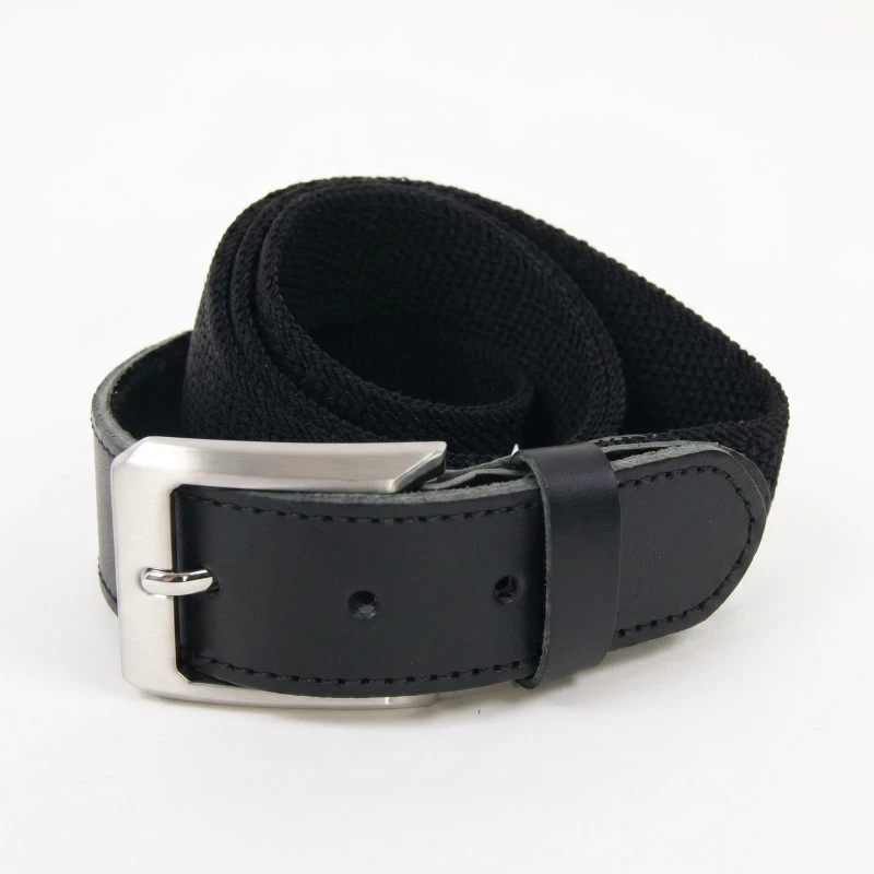 Elastische Riem Leder | Zwart | www.pietkoopmans.nl