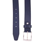Leren Herenriem | Donkerblauw | www.pietkoopmans.nl