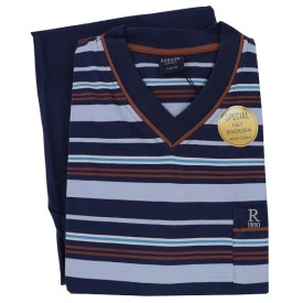 Robson Tricot Pyjama | Brique Gestreept