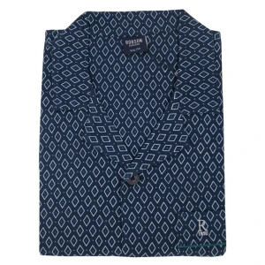 Robson Pyjama Jasje Flanel | Groen Gestipt