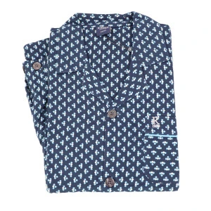 Robson Pyjama Flanel | Navy Print